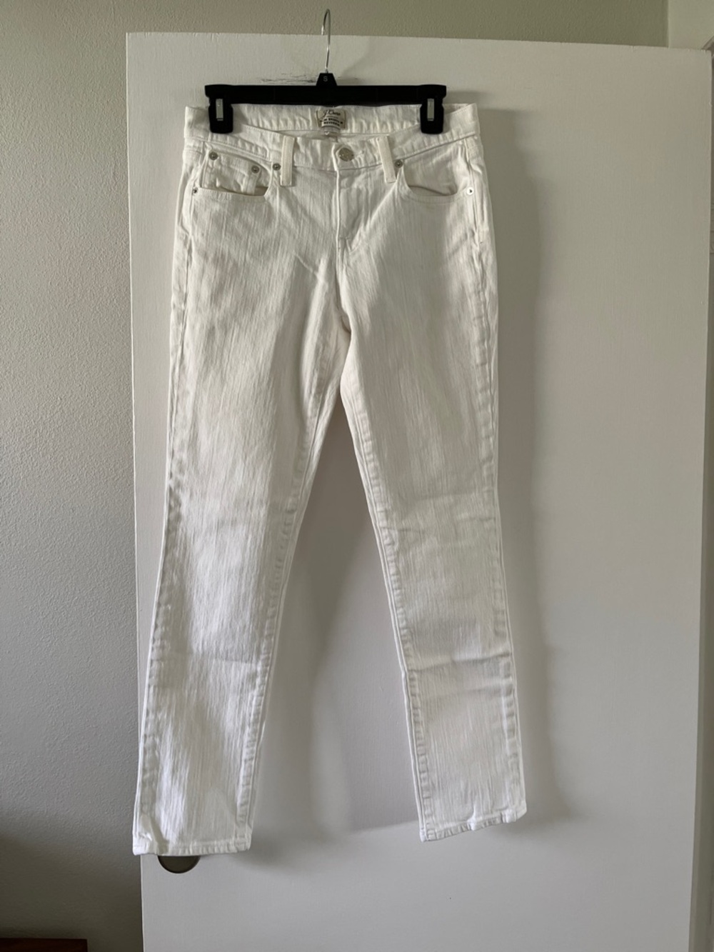 J. Crew White Slim Boyfriend Jeans